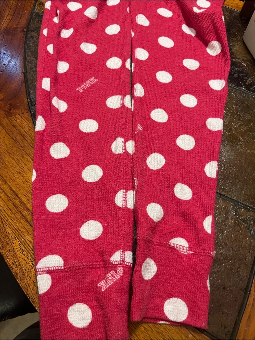 Pink Red Polka Dot Cat Jumpsuit with Silver Cat Embroidery - size S/P